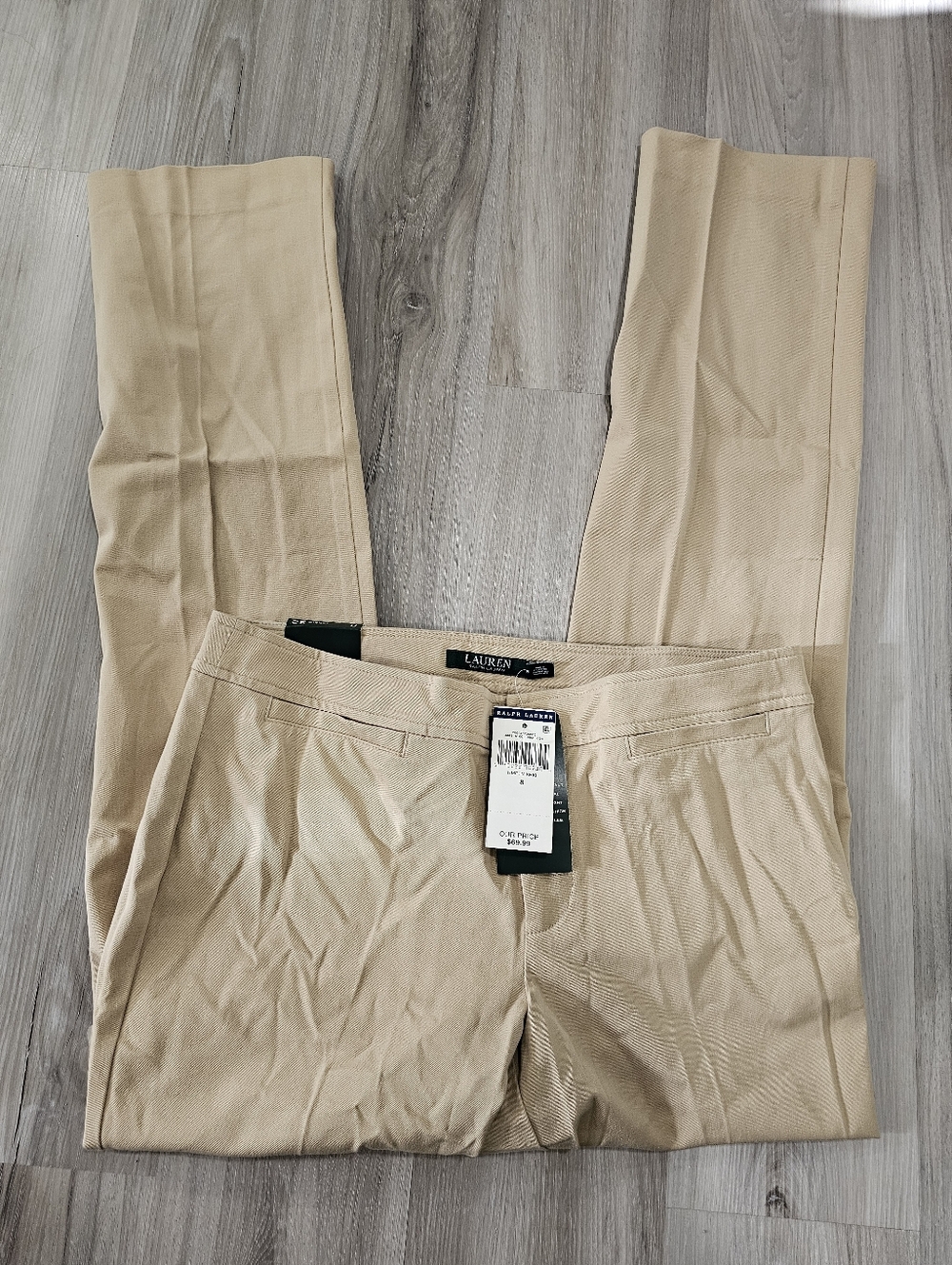 🟡2 For 50🟡 NWT Lauren Ralph Lauren Women's Modern Straight Khaki Pants